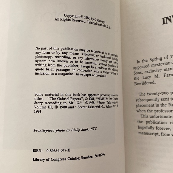 Creation Story Verbatim by E.J. Gold ISBN 089556047x (1986) - Picture 3 of 9